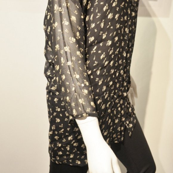 Vintage Farideh Pour Publique Georgette Tunique - Picture 4 of 5